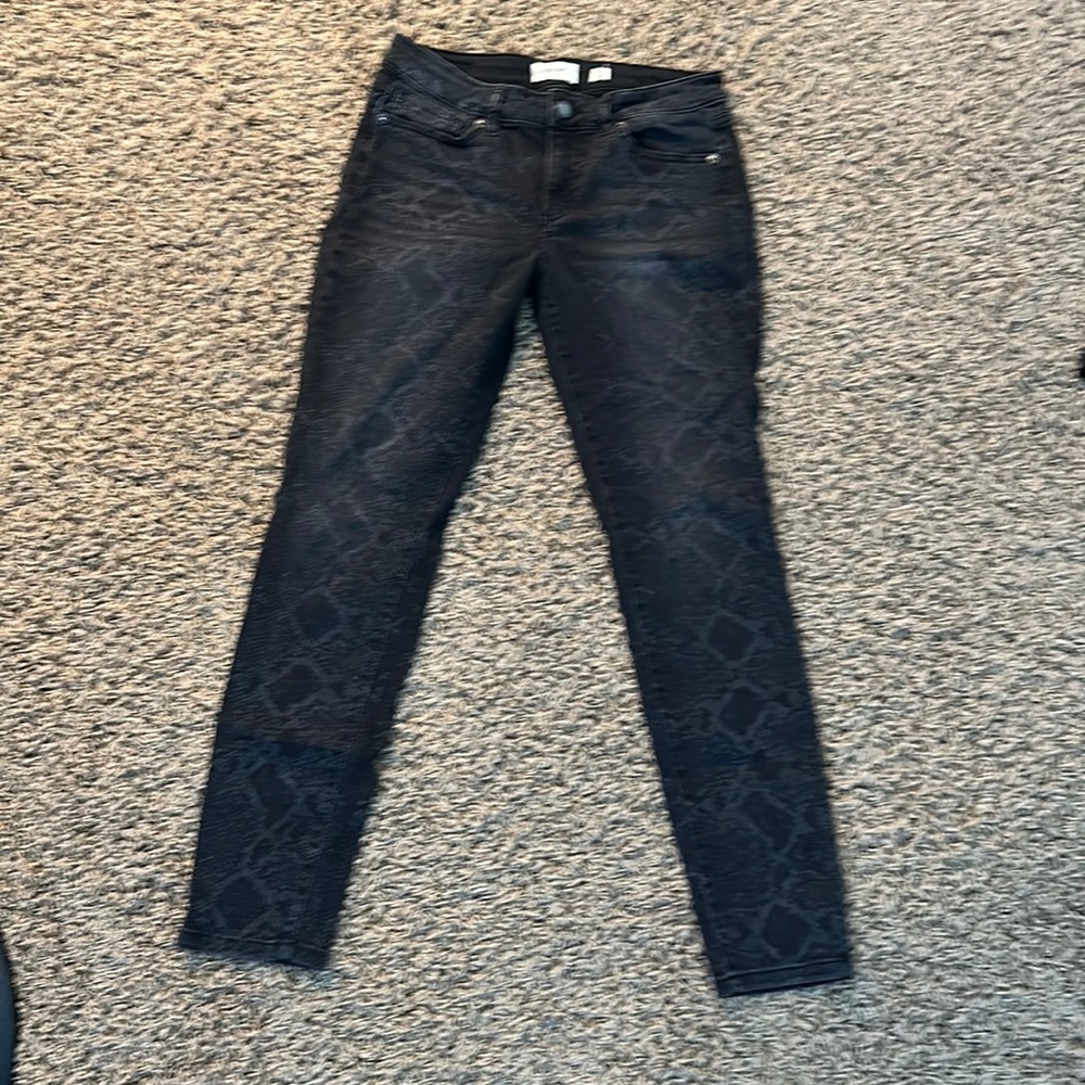 Miss Me low rise python print skinny jean size 27 x 29